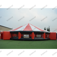 Grande tente de cirque gonflable commerciale, tente de fête gonflable portable pour l'extérieur, tente gonflable personnalisée pour la location de fêtes et de carnavals