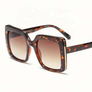 Lunettes de soleil carrées surdimensionnées pour femme, style vintage, à monture large, dégradées, protection UV400, collection 2021, vente chaude - Product Image 6