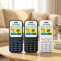 Teléfono Móvil Básico 2G Dual SIM con LED y Teclado, Desbloqueado, para Estudiantes y Personas Mayores, Modelo 390e