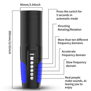 Giocattoli Sessuali per Uomini, Masturbatore Automatico Maschile con 10 Modalità di Spinta e Rotazione, Stimolatore del Pene con Base a Suzione, Vagina Elettrica - Product Image 5