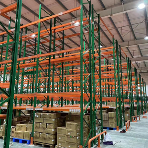 Étagère de stockage à double <span class=keywords><strong>colonne</strong></span> renforcée, super stable, pour empilage de marchandises, rack d'entrepôt, usage intensif - Product Image 1