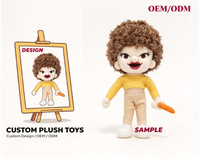 Peluche personnalisée en forme d'homme, douce et rembourrée, pour décoration de chambre et cadeau pour enfants