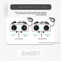 Simulateur de vol Flysky FS-SM001 6/8 canaux compatible avec plusieurs logiciels de simulation de vol Noir Rose Cyan