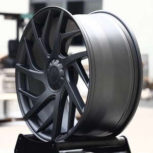 Nouvelles jantes en alliage forgé personnalisées YQ pour Tesla Model <span class=keywords><strong>3</strong></span>/Y/S/X/Cybertruck - 18/19/20/21/<span class=keywords><strong>22</strong></span> pouces, design concave noir mat, jantes sport - Product Image 3