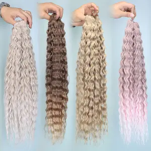 Ariel Synthetic Hair Vendors Wholesale Braided Synthetic Hair Heat Resistant Synthetic Braiding Hair Extensions For Woman