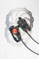Offre Spéciale ZOOM 160mm électrique Scooter Tricycle Quad Vélo Alliage Frein À Disque Hydraulique