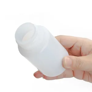 Flacon de réactif de laboratoire à large ouverture en plastique HDPE de 60ml bon marché Flacon de réactif blanc de haute qualité