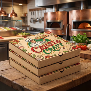 Caja Triangular para Pizza de Cartón Corrugado con Logotipo Personalizado, Caja de Embalaje Desechable para Rebanadas de Pizza de Grado Alimenticio al por Mayor - Product Image 6