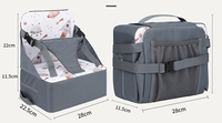 Coussin de siège réglable en spandex pour chaise de salle à manger, rehausseur portable antidérapant pour enfants de 1 à 2 ans