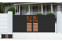 Portail Coulissant Moderne en Aluminium pour Allée d'Entrée, Personnalisable et Décoratif, Idéal pour Cour Extérieure - Offre Spéciale