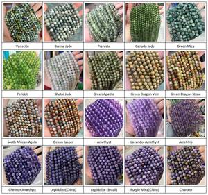 Cuentas Sueltas de Jade Amarillo Natural Redondas de 2/3/4 mm, Cristal Curativo, Sabiduría, Confianza, Alegría, Suministros para Hacer Joyería DIY - Product Image 6