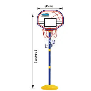 Hoop Mini für Kinder Reifen Kunststoff verstellbar Indoor Portable Hoop Basketball Aufblasbare Outdoor-Spiel qualität In Stand Basketball