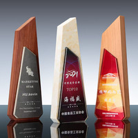 Trophée en cristal en forme de diamant/montagne avec gravure gratuite et impression couleur, récompense pour réunion annuelle d'entreprise, souvenir pour employé excellent