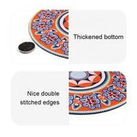 Tapis de souris de jeu kawaii persan petit et rond Tapis durable pour PC Style rétro avec accessoires de bureau pour ordinateur portable Tapis de souris pour le bureau