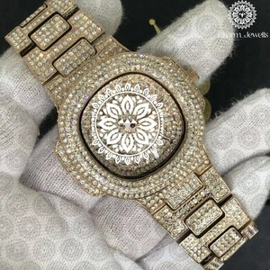 Montre en diamant la plus vendue, montre-bracelet haut de gamme pour un style de vie luxueux et les occasions spéciales, disponible au meilleur prix - Product Image 4