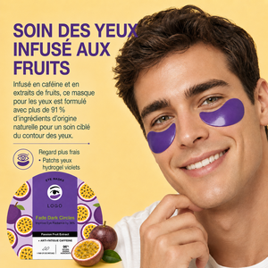 Mascarilla para Ojos Refrescante, Hidratante, Iluminadora, para Ojos Cansados, Mejora las Ojeras, con Cafeína y Extracto de Maracuyá, para Todo Tipo de Piel - Product Image 5