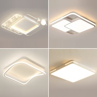 Plafonnier LED en acrylique et fer à montage en surface, protection oculaire à spectre complet, design moderne et simple pour chambre à coucher, CRI élevé 98 2026