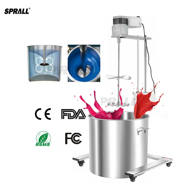 SPRALL elektrik havai karıştırıcı mikser kozmetik şampuan macun sabun araba boyası mürekkep sıvı güç mikser karıştırıcı makinesi