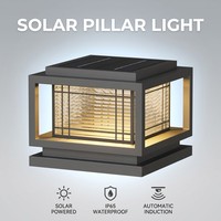 Lampes de poteau LED modernes E27 IP65 étanches pour l'extérieur, carrées, pour pelouse, terrasse, cour