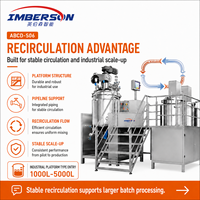 Ligne de production automatique clé en main IME-B 1000-5000L d'émulsifiant sous vide et d'homogénéisateur pour produits chimiques avec moteur AC