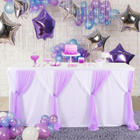 Nappes de table réutilisables rose arc-en-ciel pour adultes, vente en gros, nappes carrées, fournitures de fête pour anniversaires