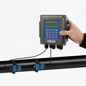 Medidor de Flujo de Agua Ultrasónico con Pantalla LCD - Product Image 1