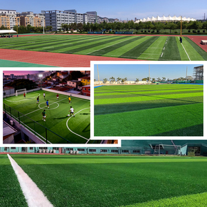 <span class=keywords><strong>Gazon</strong></span> <span class=keywords><strong>synthétique</strong></span> de football de 50 mm, haute densité, résistant à l'usure, pour terrains de football professionnels, directement de l'usine - Product Image 6