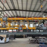 Station de réduction de pression de gaz naturel certifiée ISO, de qualité industrielle, avec débit de 100-15000 Nm/h, multi-étages