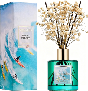 Diffuseur <span class=keywords><strong>de</strong></span> parfum à bâtonnets en rotin naturel, best-seller, écologique, longue durée, parfum Hawaï Melody, 200 ml, senteur boisée chaude et épicée - Product Image 1