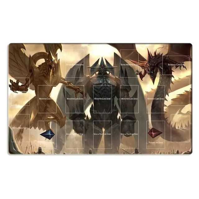Hot Sale TCG Playmat Tabletop Card Playmat RPG CCG Trading Card Game Play Mats Smooth Cloth Surface Rubber Base