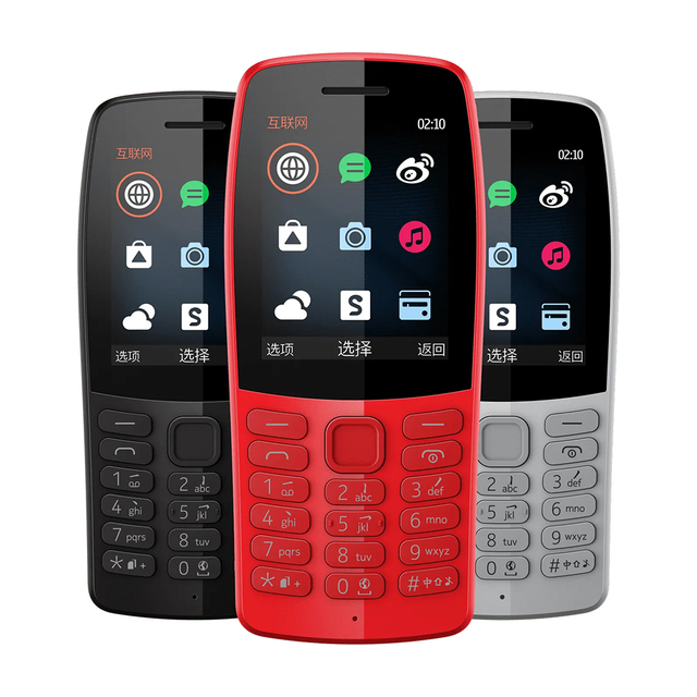 Brand New Genuine NK 210 3G Smart Music Game NFC Dual SIM Camera Keypad Unlock Simple Straight Phone Spanish/German/French