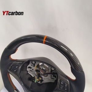 YTcarbon para <span class=keywords><strong>volante</strong></span> de fibra de carbono Real de estilo de carreras personalizado de la serie 1 E87 <span class=keywords><strong>120i</strong></span> 1M de la serie 1 de los modelos 1 - Product Image 4