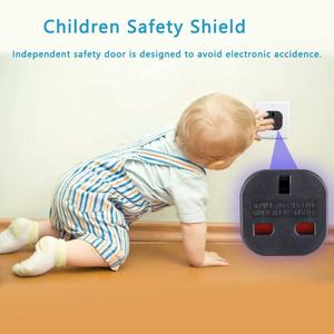 Adaptateur de prise électrique COKYI blanc et noir de type E (UK vers EU) 16A pour hôtels et voyages d'affaires - Product Image 6