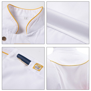 Veste de chef <span class=keywords><strong>professionnelle</strong></span> en polyester et coton, personnalisable, pour cuisines d'hôtels, boulangeries et restaurants – Meilleure vente - Product Image 3