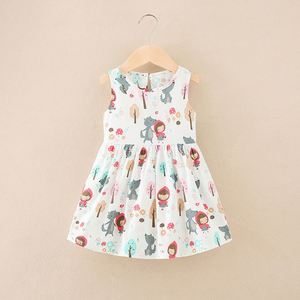 Loses Kleid Kinder Freizeit kleidung Neues Blumenmuster Sommer baumwolle für den Säuglings druck 1-6 Jahre Baby Mädchen Kinder Mädchen - Product Image 2