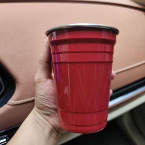 Tái Sử Dụng 16 Oz Red Party Cup Không Thể Phá Vỡ Thép Không Gỉ Máy Rửa Chén An Toàn Uống Ly Ly Cho Đại Học, Trò Chơi Bên - Product Image 4