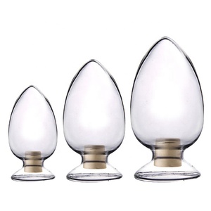 Bottiglia Conica in Vetro per Semi, Vetreria da Laboratorio, Bottiglia a Forma di Pera per <span class=keywords><strong>Esposizione</strong></span> Campioni con Tappo in Gomma - Product Image 1