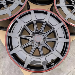ล้อฟอร์จโมโนบล็อกแบบกำหนดเองขนาด 19-22 นิ้วสำหรับ Porsche 911 Cayenne Panamera 5x130 ผลิตจากอลูมิเนียมอัลลอยด์ พร้อมวงแหวนคาร์บอนไฟเบอร์ - Product Image 1