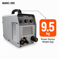 Poste à souder numérique MAG à onduleur 220V sans gaz 140A pour fil fourré auto-shieldé, portable et léger, pour le bricolage