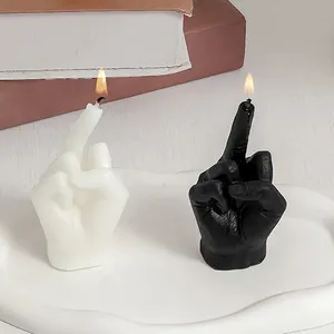 Nuovo modello a forma di dito medio candele profumate divertenti piccoli regali eccentrici decorazioni per la camera casa ornamenti regali di compleanno candela - Product Image 2