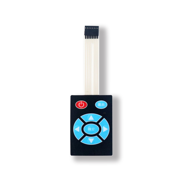Custom Remote Control Switch Adopts PVC and PC Material with Embossed Keys and Screen Printed Silver Paste Flexible Circuit