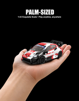 Nouvelle voiture de drift RC MJX Hyper Go 43308 1/43 GR Yaris 4WD avec stabilisateur gyroscopique, lumières LED, émetteur T3G, mini voiture RC pour enfants