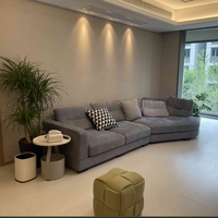 Ensemble de canapés modulaires en velours pour salon, canapé d'angle moderne en forme de L