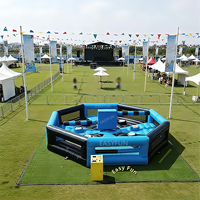 EASYFUN Wipeout gonflable personnalisé pour enfants et adultes, jeu Meltdown, jeu de carnaval Wipeout pour la location