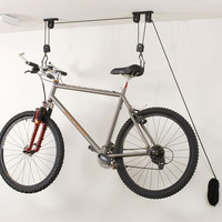 Poulie de garage motorisée pour vélo Système de suspension au plafond Crochet de rangement pour palan à vélo Système de levage Racks