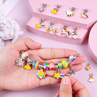 Kit de fabrication de bracelets en perles de cristal électroplaquées en alliage faites à la main Anji Newell, personnalisable, multicolores, boîte cadeau pour bijoux