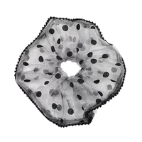 YAOYU – Nouvelle pince à cheveux française haut de gamme à pois noirs, élégante et polyvalente, faite à la main avec perles, pour queue de cheval basse