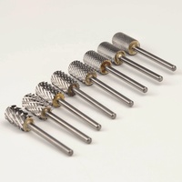 Grandes fraises à ongles électriques rotatives à tête ronde lisse, embouts de meulage, embouts de perceuse pour ongles, en carbure de tungstène 5XC 4XC