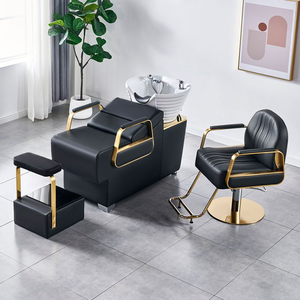 Hair salon hair salon water jet bed luxury style hair washing bed hair salon exclusive <b>ceramic</b> basin semi-reclining water <b>heater</b> - Product Image 4