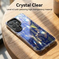 Coque de téléphone magnétique transparente à paillettes florales en TPU PC anti-jaunissement antichoc compatible avec la charge sans fil pour Samsung S26 Ultra S25 S24 FE